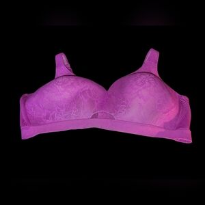 Cacique Comfort Bliss Lightly Lined No-Wire Bra With Lace Size 46